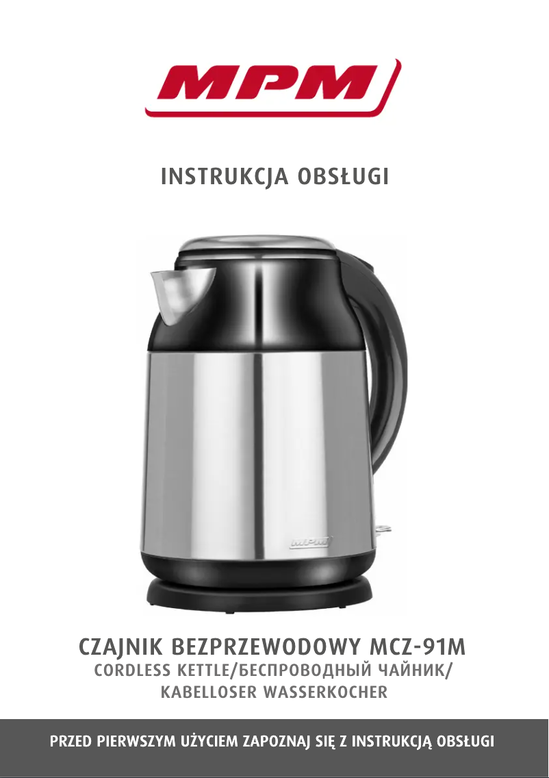 Página 1 del manual Manual de usuario MPM MCZ-91