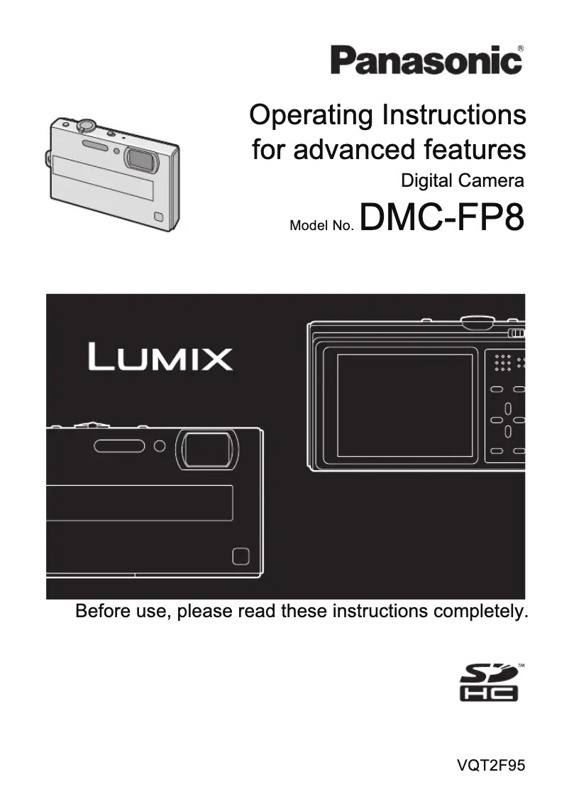 Imagen de la primera página del manual del dispositivo Lumix DMC-FP8