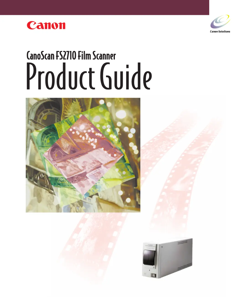 Imagen de la primera página del manual del dispositivo CanoScan FS 2710F