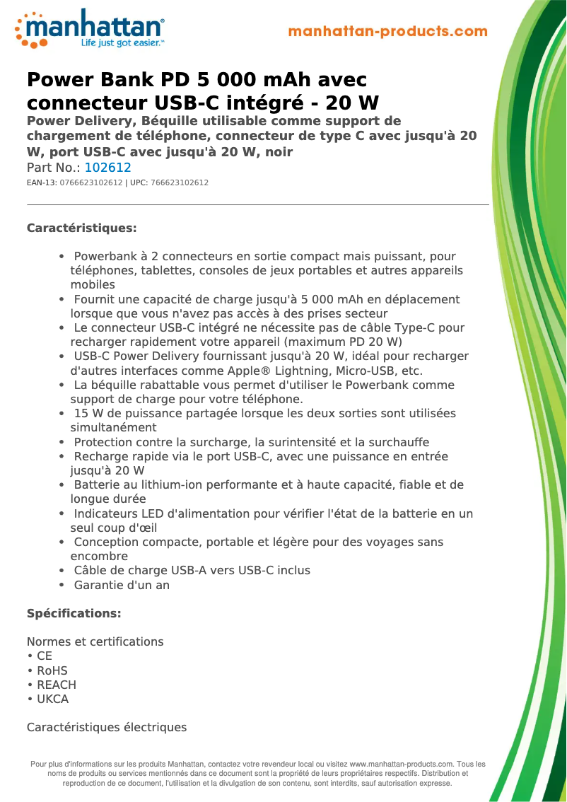 Imagen de la primera página del manual del dispositivo 102612