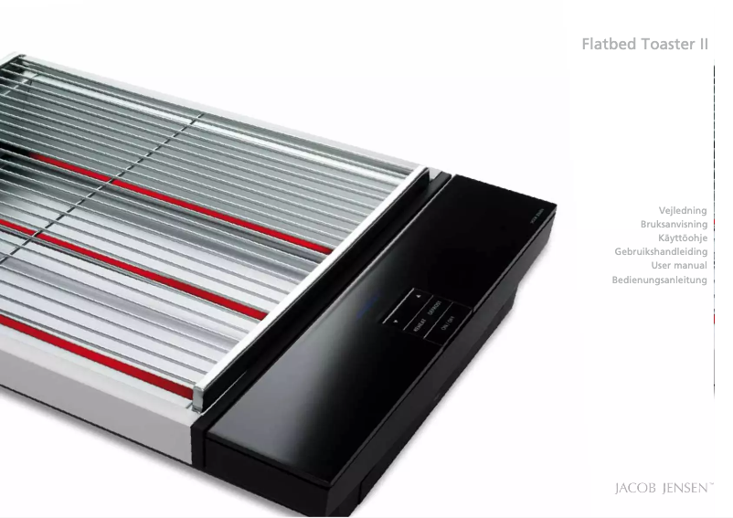 Página 1 del manual Manual de usuario Jacob Jensen Flatbed II