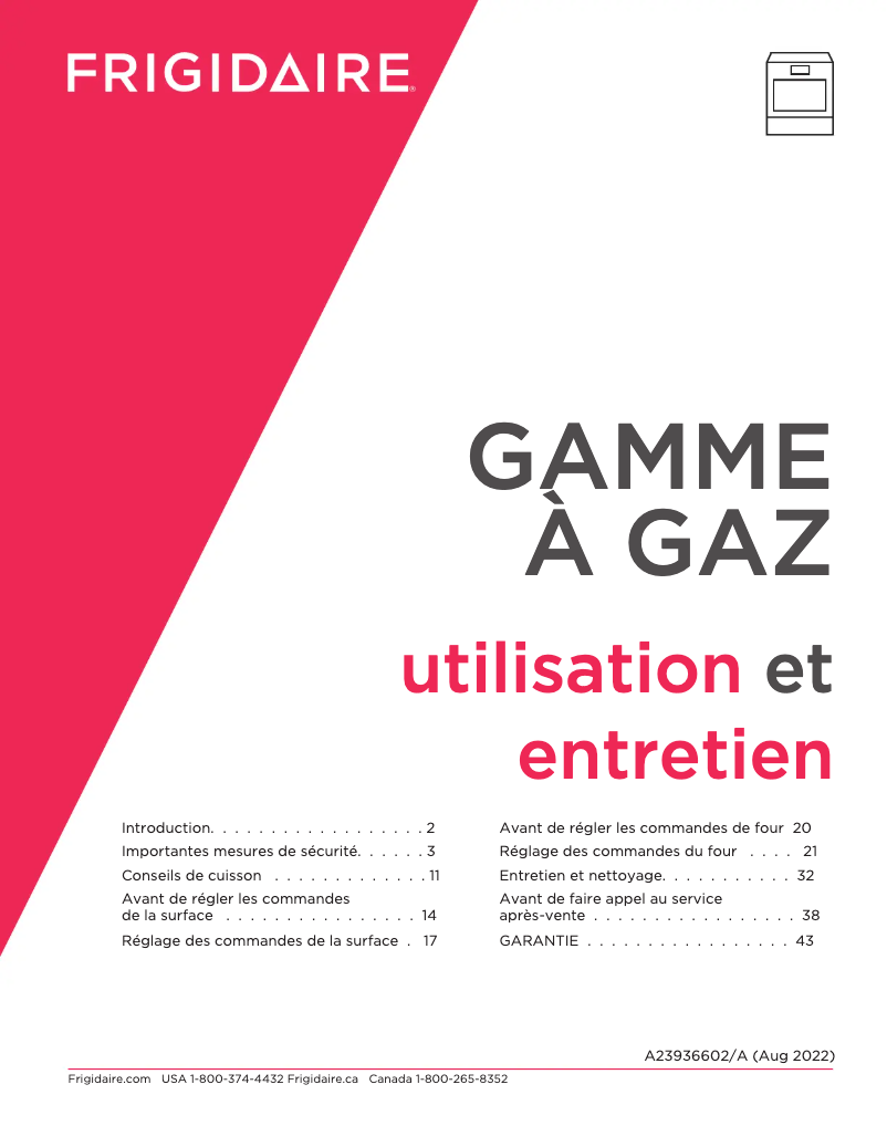 Imagen de la primera página del manual del dispositivo FCFG3083AS