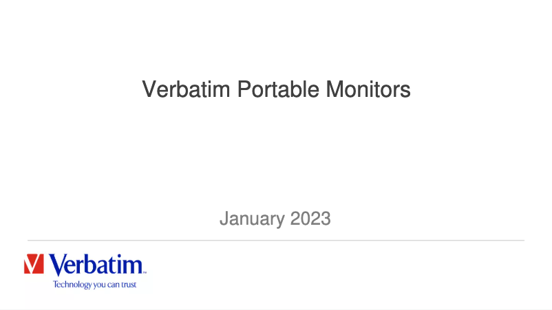 Página nº 1 - Manual de usuario Verbatim PM-14