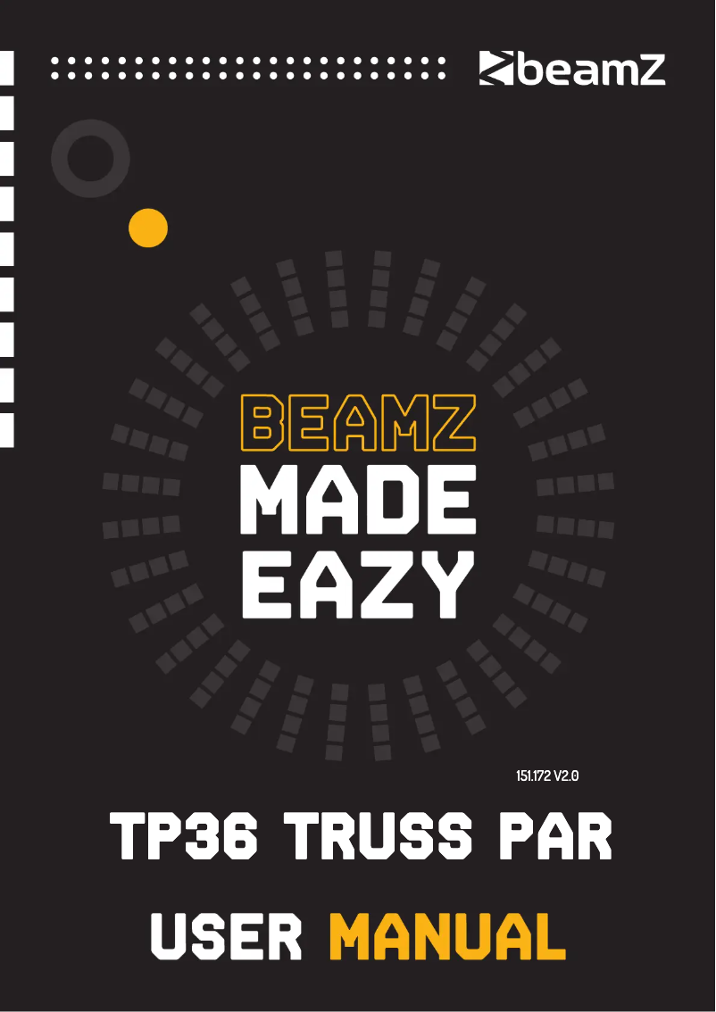 Página 1 del manual Manual de usuario BeamZ TP36