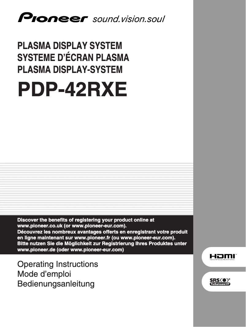 Imagen de la primera página del manual del dispositivo PDP-42RXE