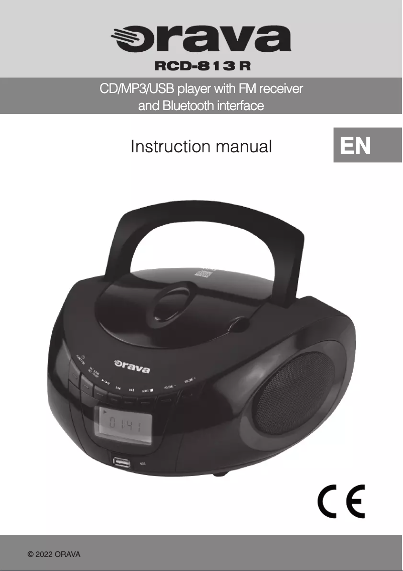 Imagen de la primera página del manual del dispositivo RCD-813 R