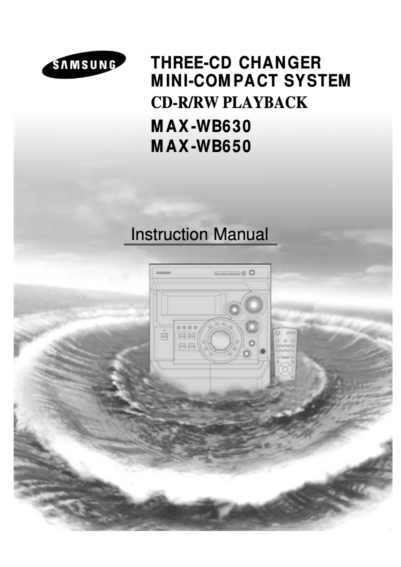 Página 1 del manual Manual de usuario Samsung MAX-WB630