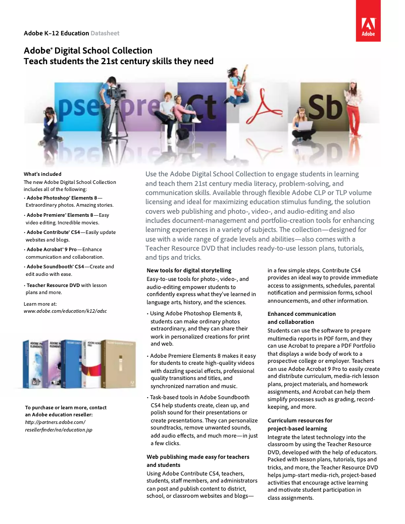 Página 1 del manual Manual de usuario Adobe Digital School Col 8.0