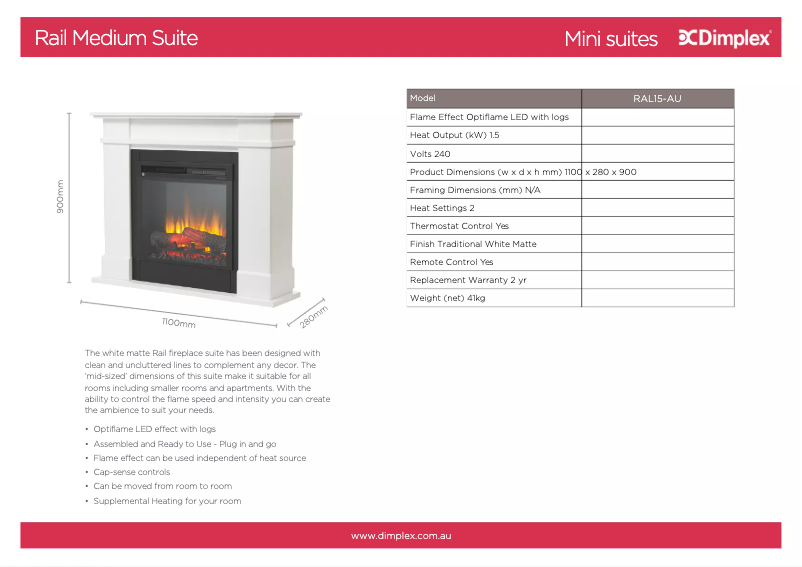 Imagen de la primera página del manual del dispositivo Rail Suite RAL15-AU