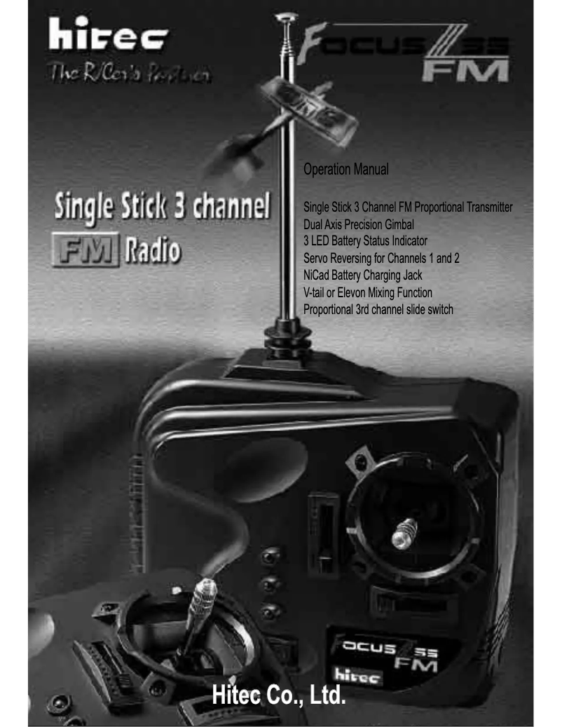 Imagen de la primera página del manual del dispositivo Focus 3S FM