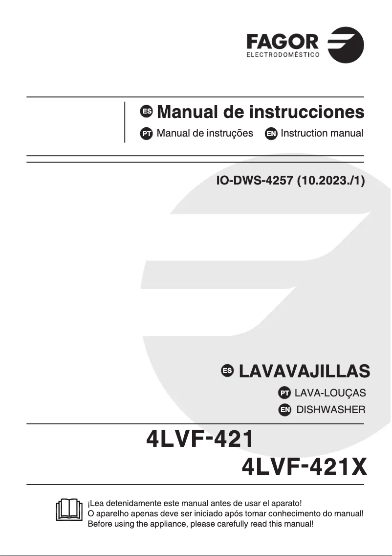Página 1 del manual Manual de usuario Fagor 4LVF-421X