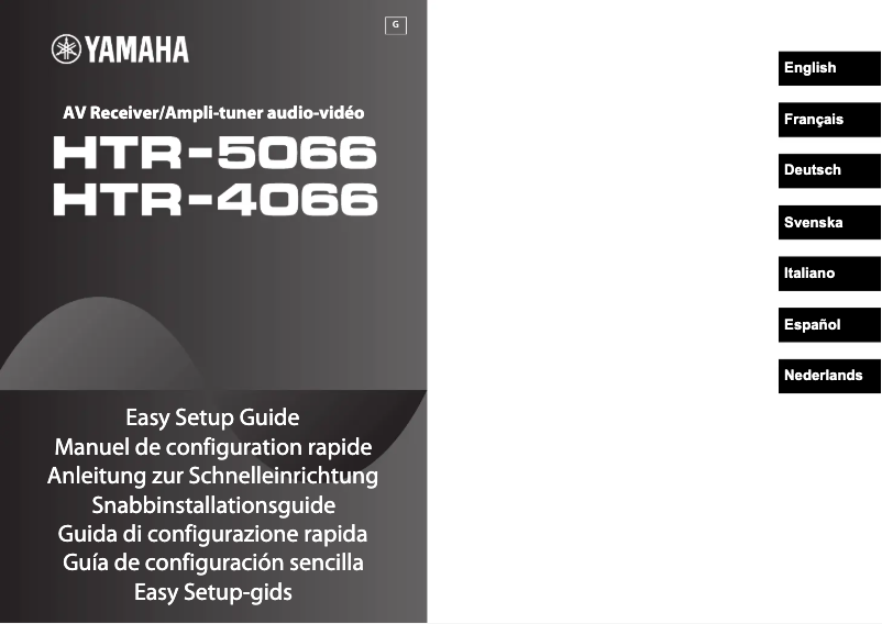 Página 1 del manual Manual de usuario Yamaha HTR-4066