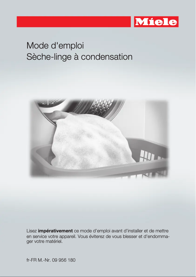 Página 1 del manual Manual de usuario Miele TDA 140 C