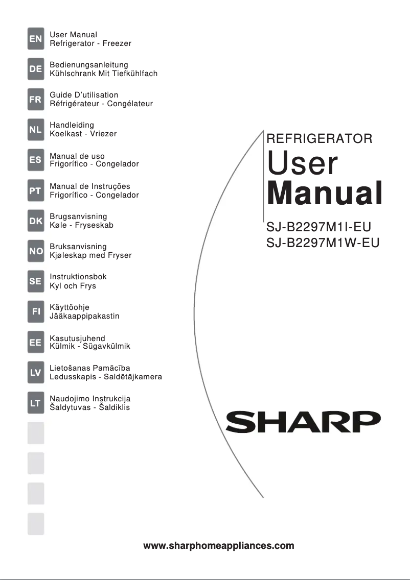 Página 1 del manual Manual de usuario Sharp SJ-B2297M1I