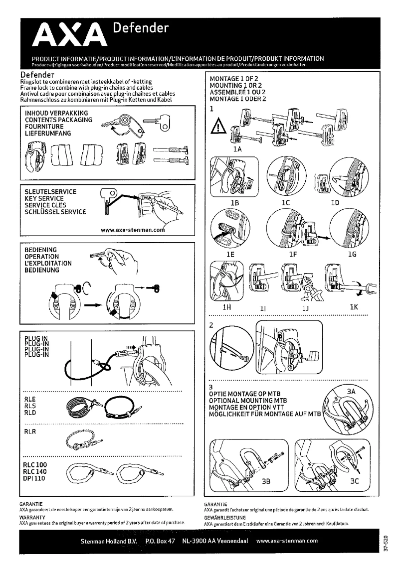 Página 1 del manual Manual de usuario AXA Defender