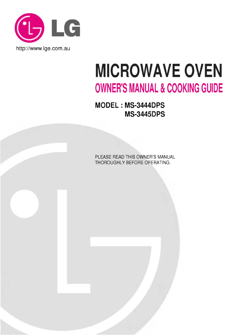 Imagen de la primera página del manual del dispositivo MS-3444DPS