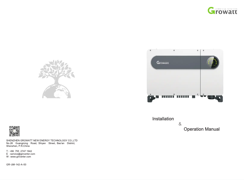 Imagen de la primera página del manual del dispositivo MAX 80KTL3 LV