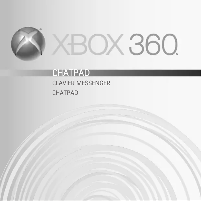 Imagen de la primera página del manual del dispositivo Xbox 360 Chatpad