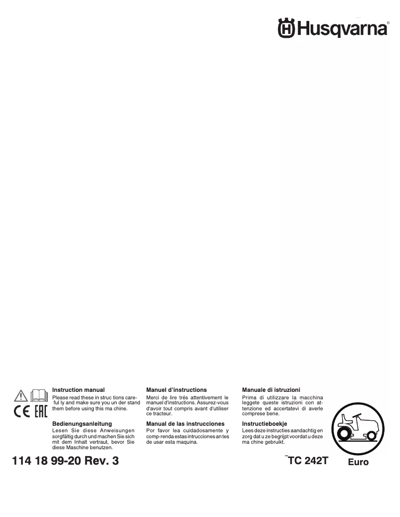 Imagen de la primera página del manual del dispositivo TC242T