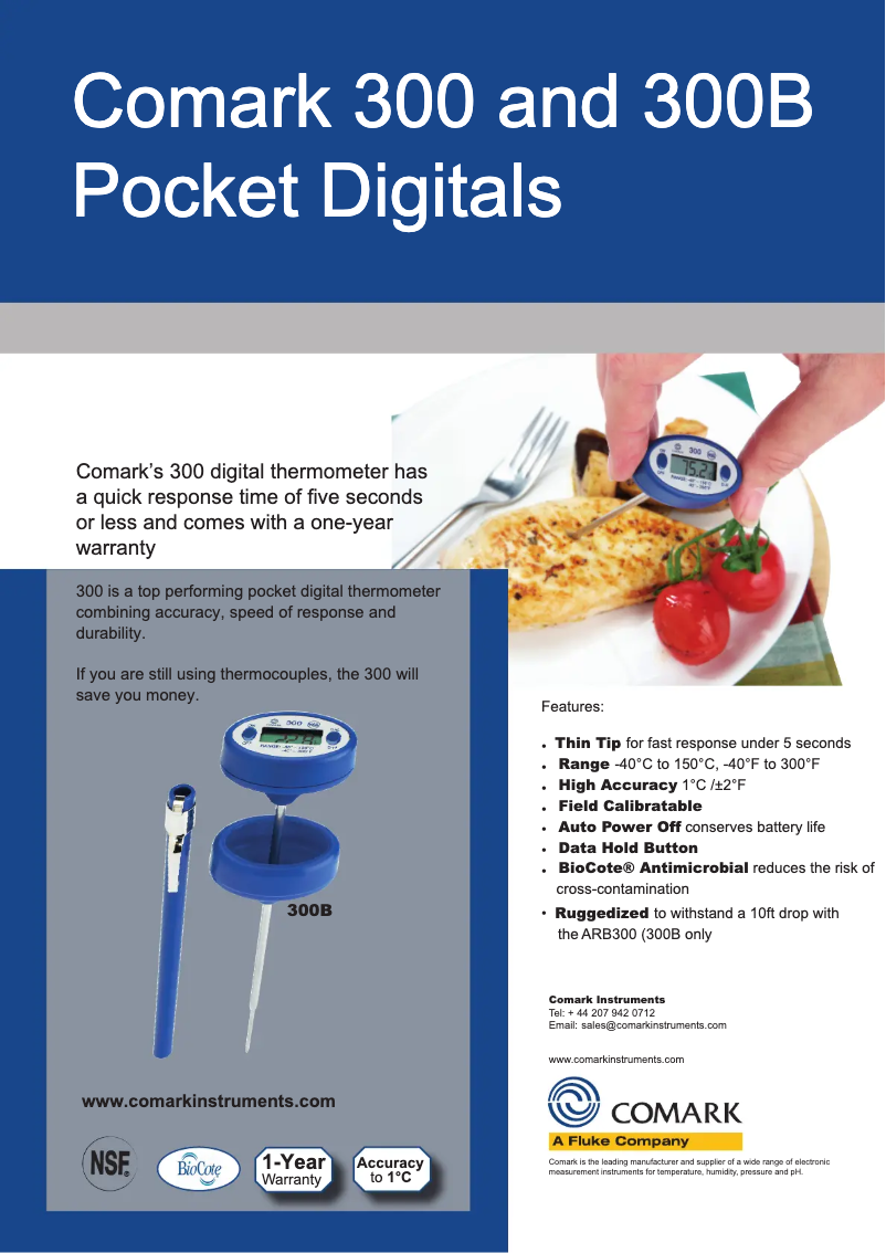 Página 1 del manual Manual de usuario Comark 300B