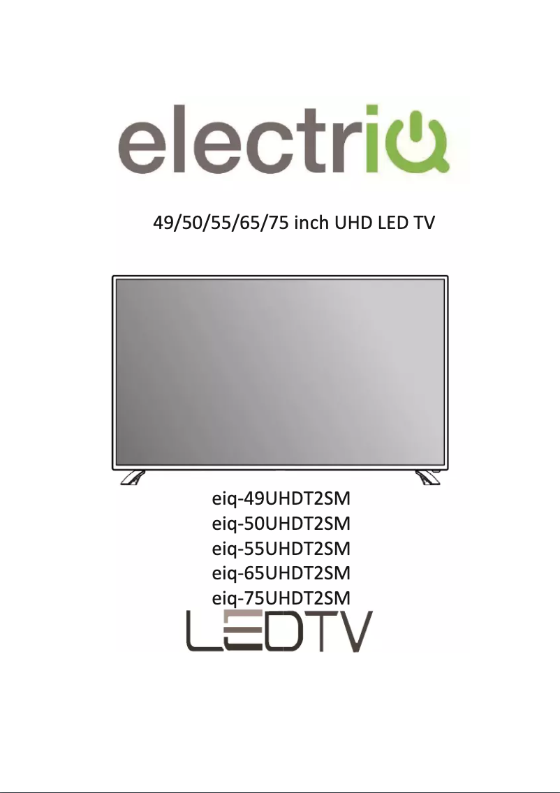 Página 1 del manual Manual de usuario ElectriQ eiQ-55UHDT2SM