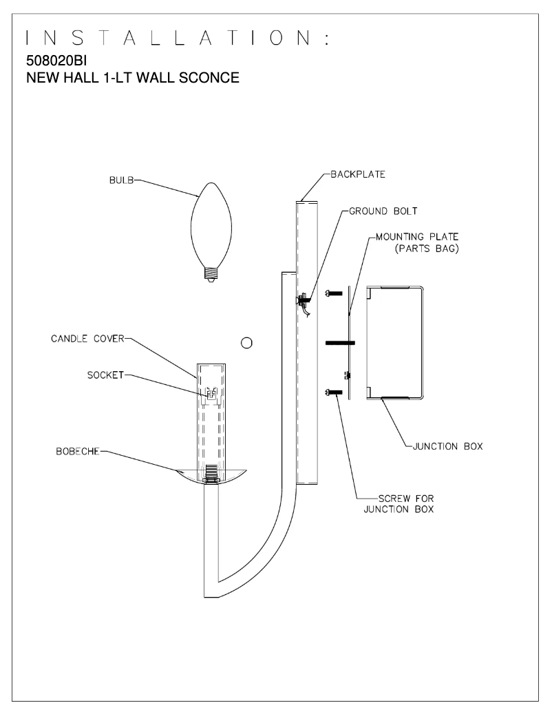 Página 1 del manual Manual de usuario Kalco Newhall 508020BI