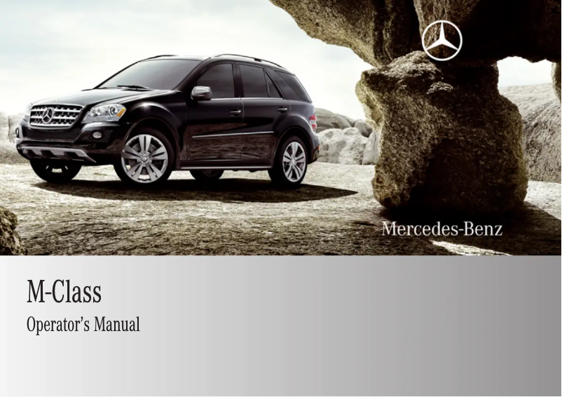 Página 1 del manual Manual de usuario Mercedes-Benz ML-Class (2009)