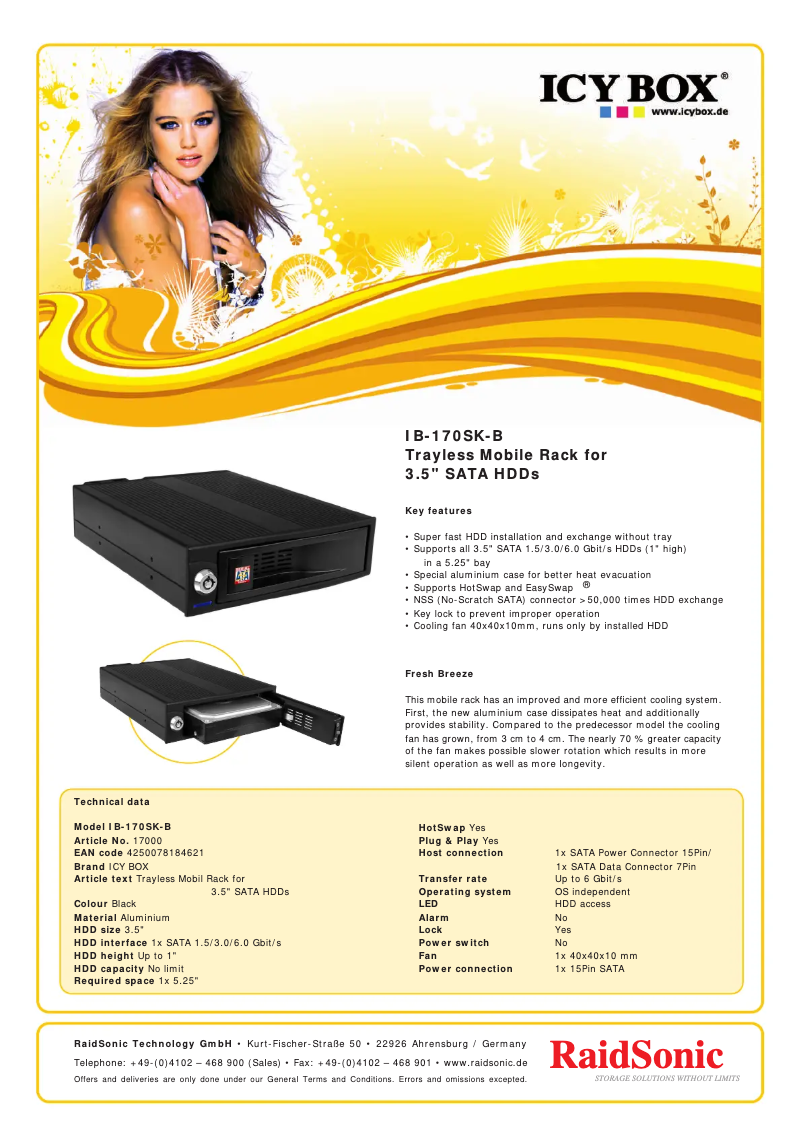 Imagen de la primera página del manual del dispositivo IB-170SK-B