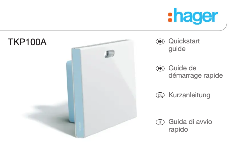 Imagen de la primera página del manual del dispositivo TKP100A