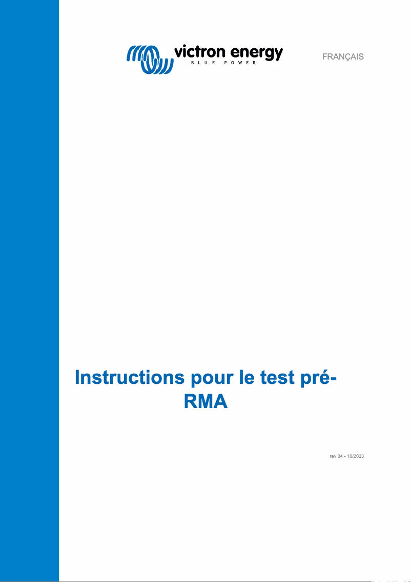 Imagen de la primera página del manual del dispositivo BMV-700H