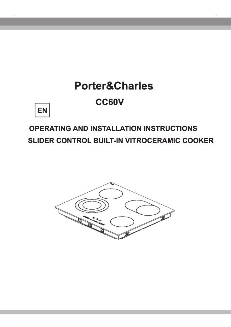 Imagen de la primera página del manual del dispositivo CC60V
