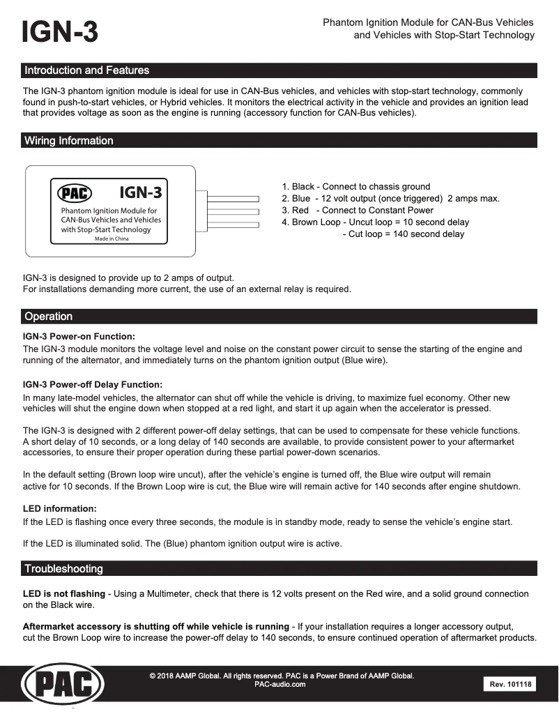 Página 1 del manual Manual de usuario PAC IGN-3