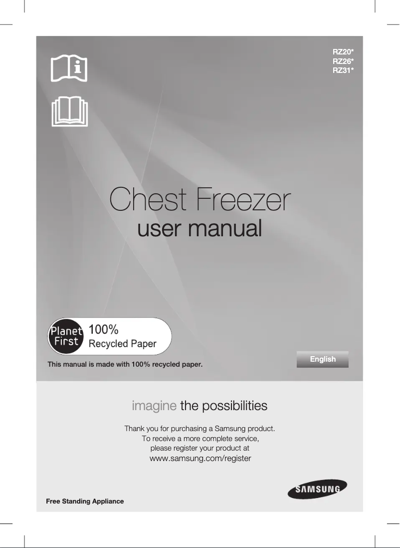 Imagen de la primera página del manual del dispositivo RZ20FARAEWW
