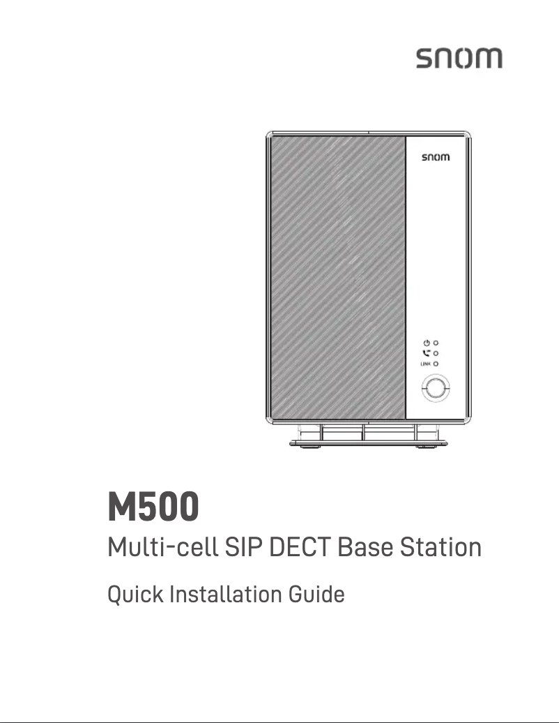 Imagen de la primera página del manual del dispositivo M500