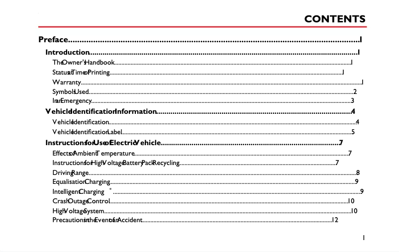 Página 1 del manual Manual de usuario MG MG5 EV Long Range (2020)