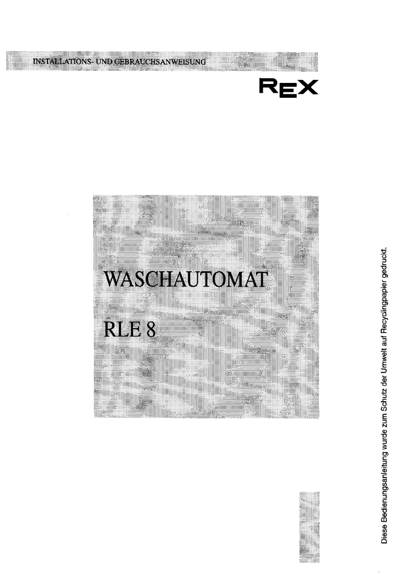 Página 1 del manual Manual de usuario Rex RLE8