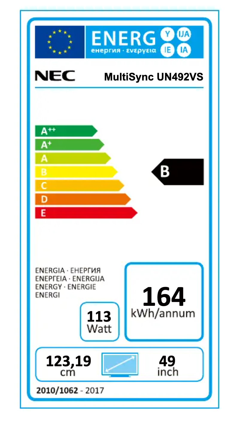 Imagen de la primera página del manual del dispositivo MultiSync UN492VS