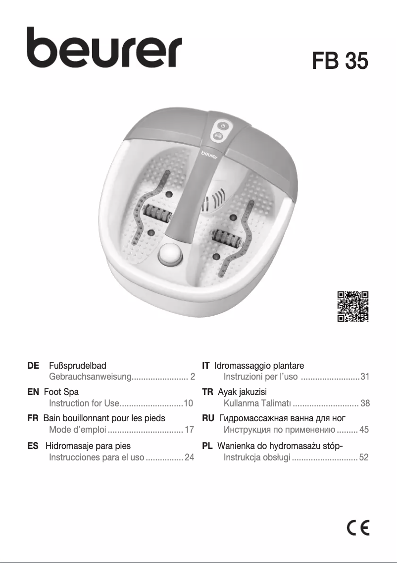 Imagen de la primera página del manual del dispositivo FB 35
