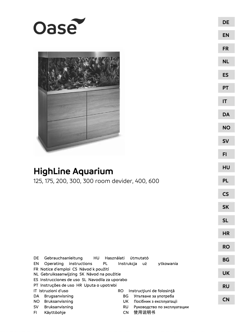 Imagen de la primera página del manual del dispositivo HighLine optiwhite 600