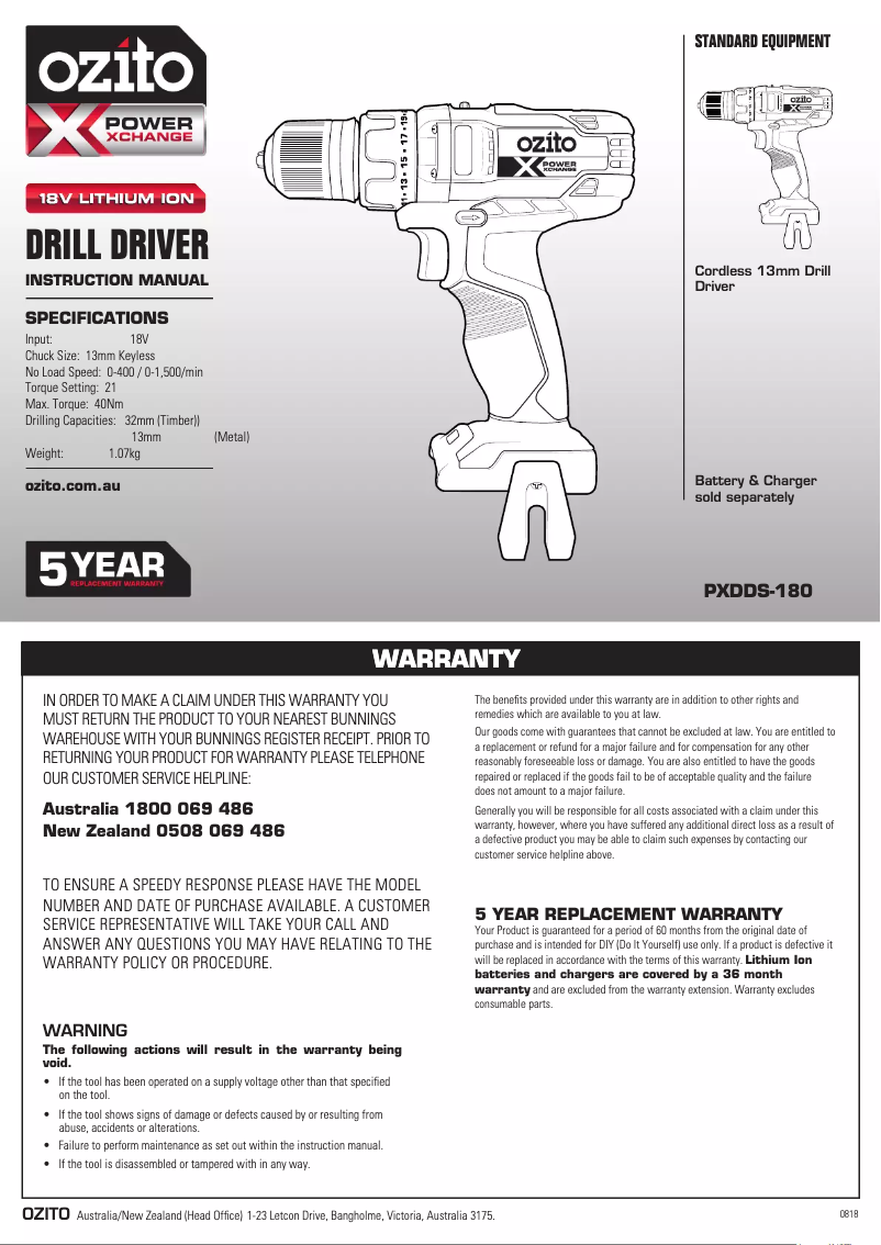 Imagen de la primera página del manual del dispositivo PXDDK-300A