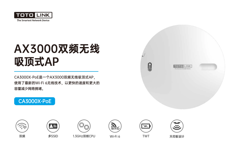 Imagen de la primera página del manual del dispositivo CA3000X-PoE