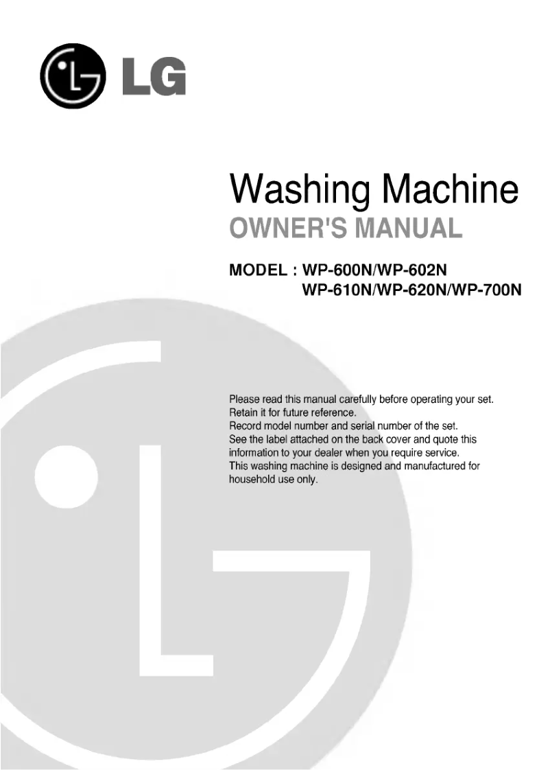 Imagen de la primera página del manual del dispositivo WP-602N