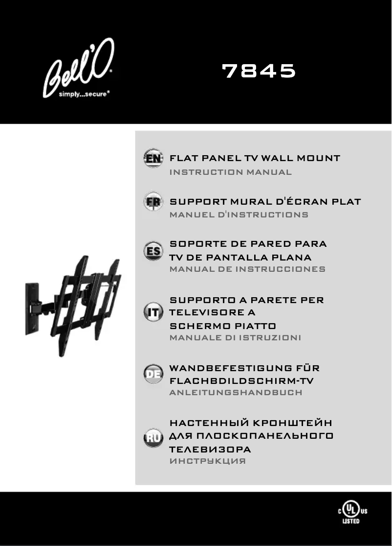 Página 1 del manual Manual de usuario Bell'O 7845B