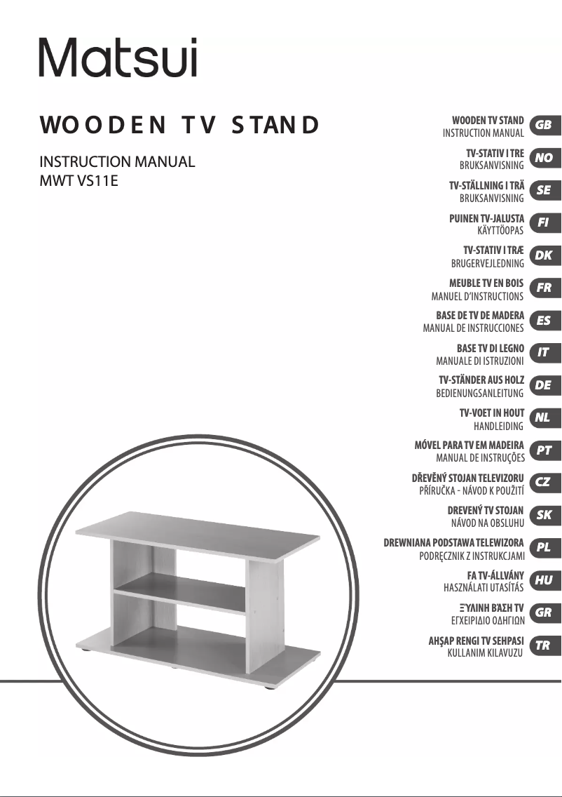 Imagen de la primera página del manual del dispositivo MWTVS11E