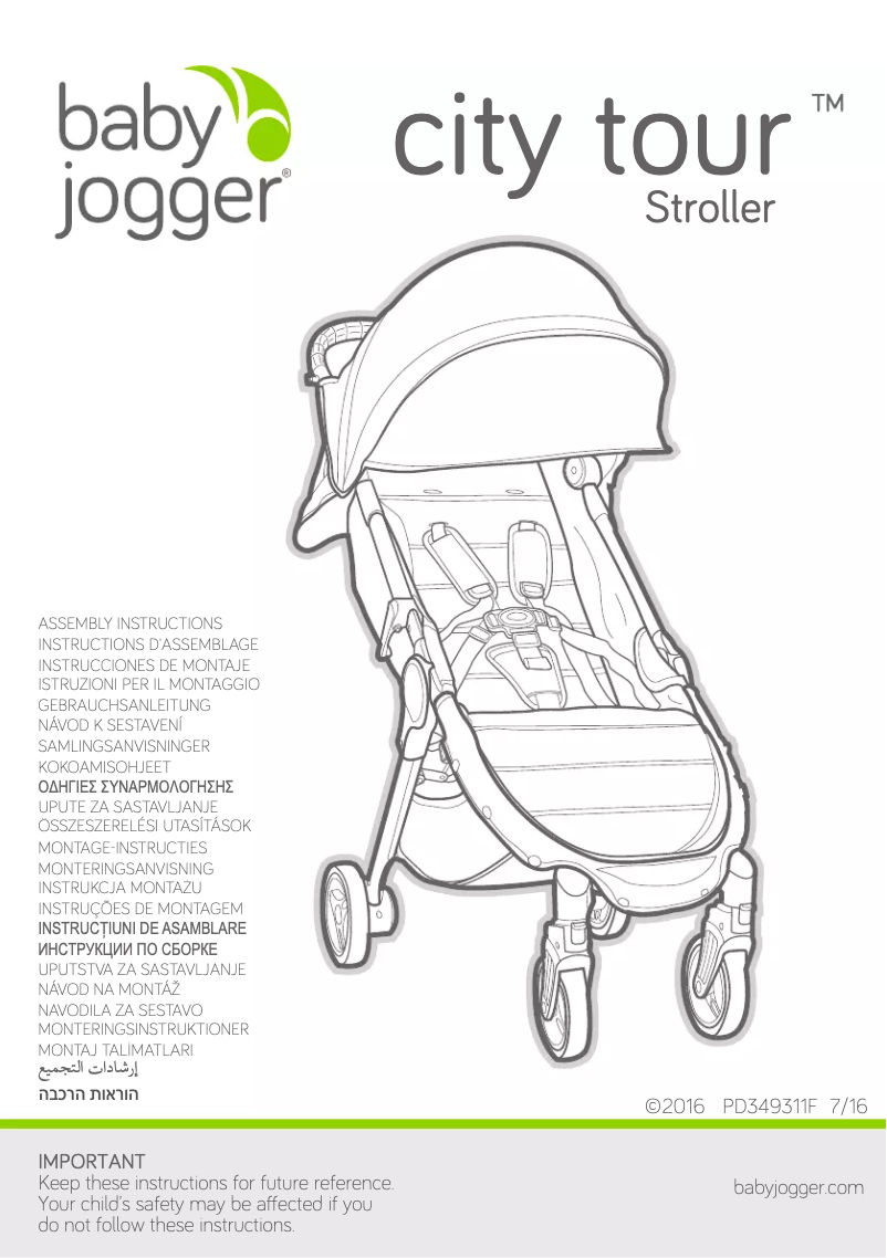 Página 1 del manual Manual de usuario Baby Jogger City Tour
