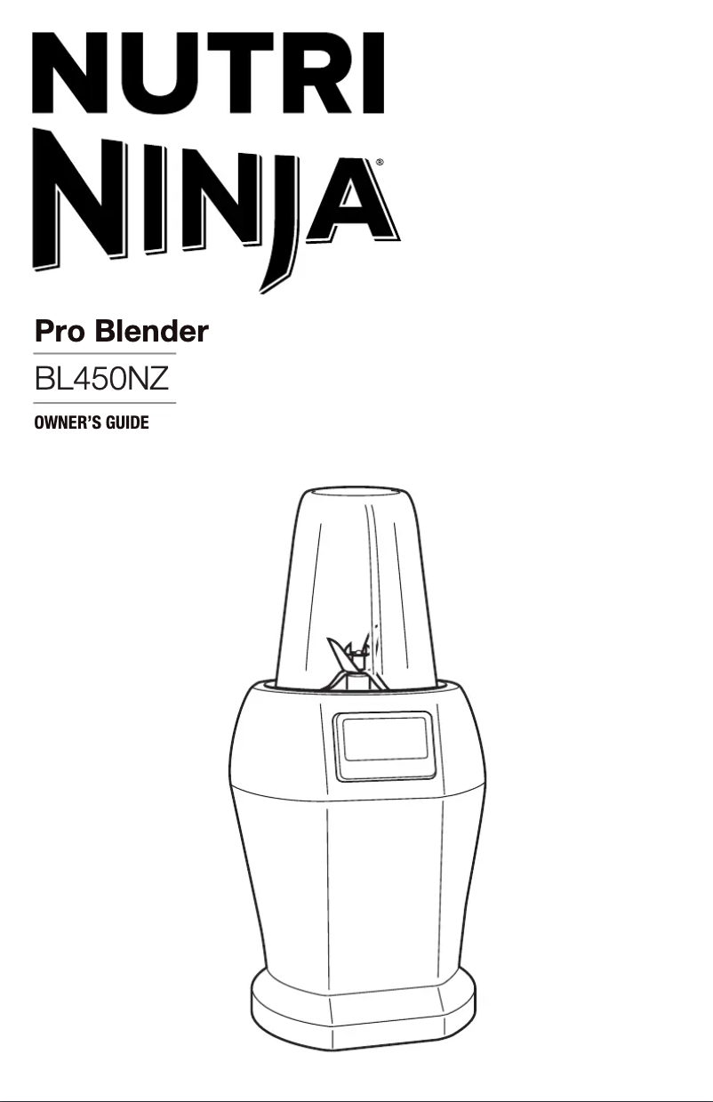 Página nº 1 - Manual de usuario Nutri Ninja BL450NZ
