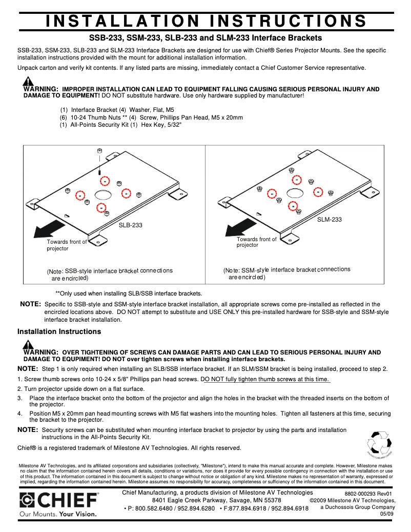 Imagen de la primera página del manual del dispositivo SLM233