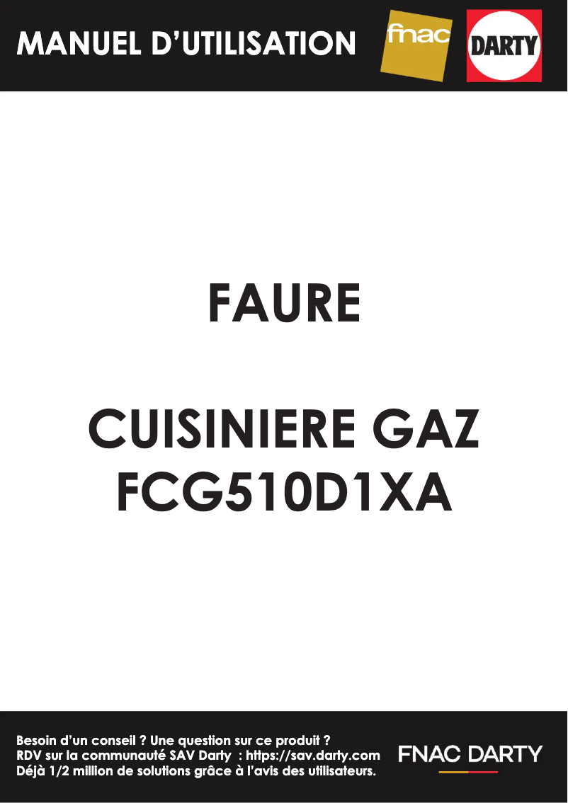 Página nº 1 - Manual de usuario Faure FCG510D1XA