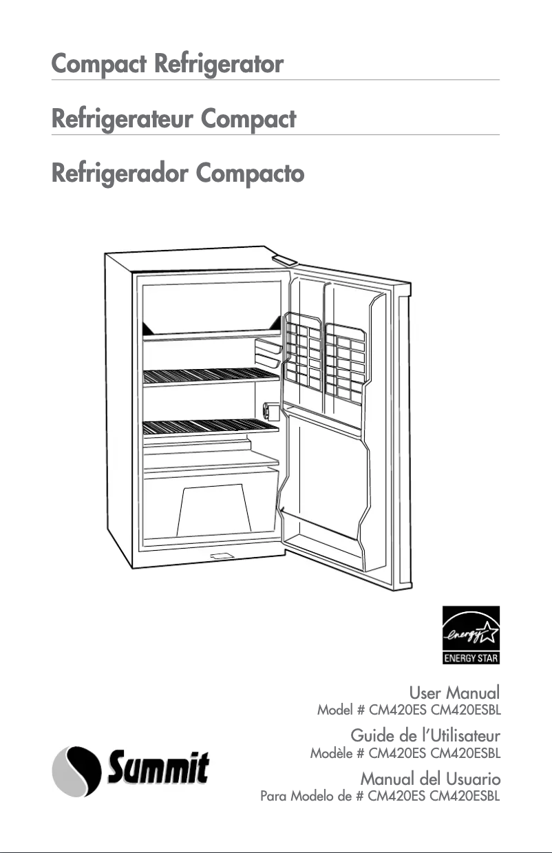 Imagen de la primera página del manual del dispositivo CM420ESBL
