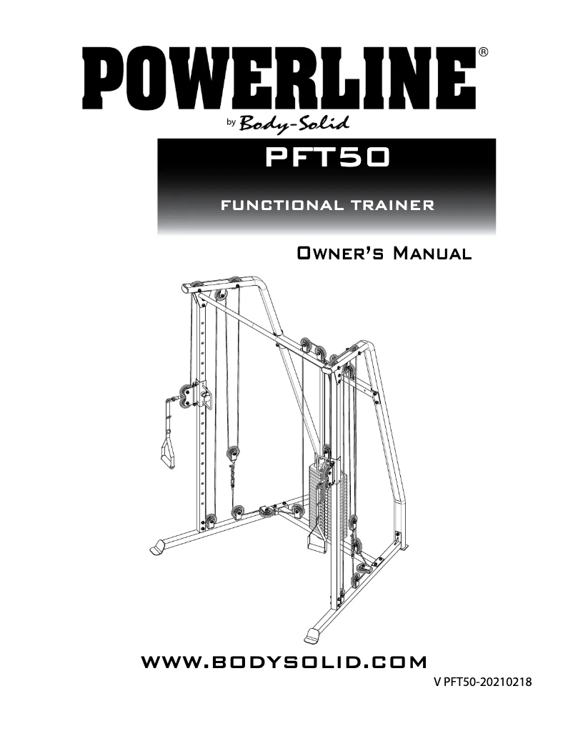 Imagen de la primera página del manual del dispositivo Powerline PFT50